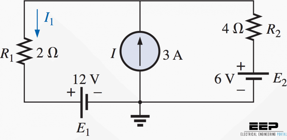 Superposition Theorem Used To Solve The Simple Network