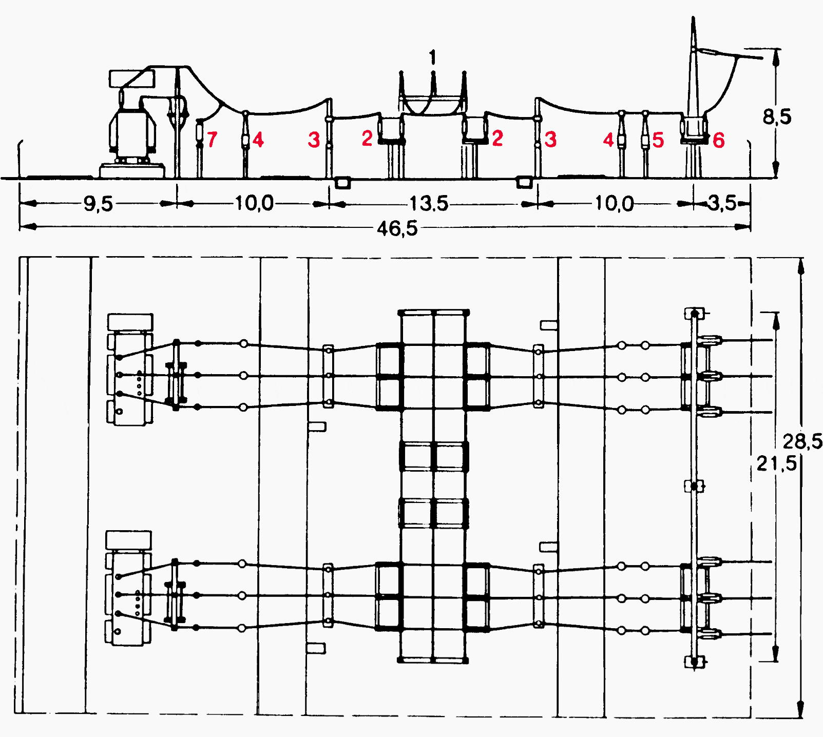 123 kV load-centre station (H-connection)