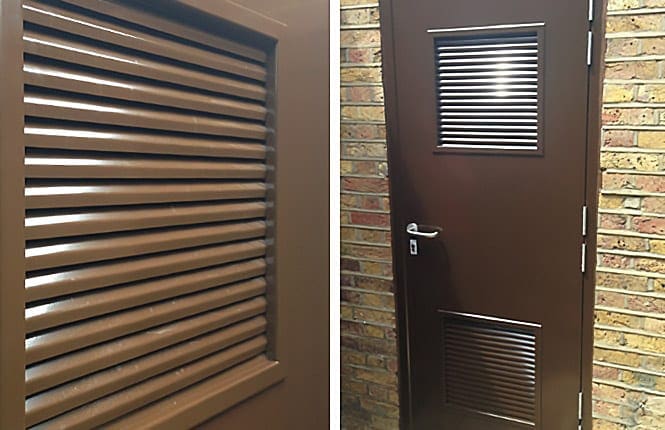 Louvers to achieve good air circulation