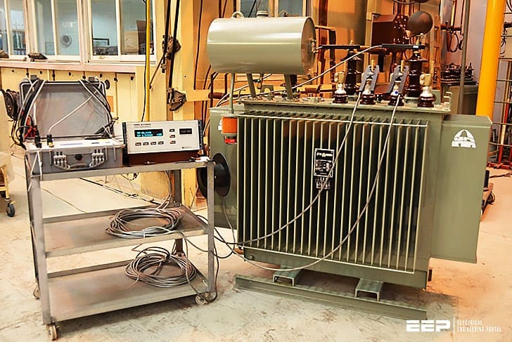 Transformer no-load loss and excitation-current measurements