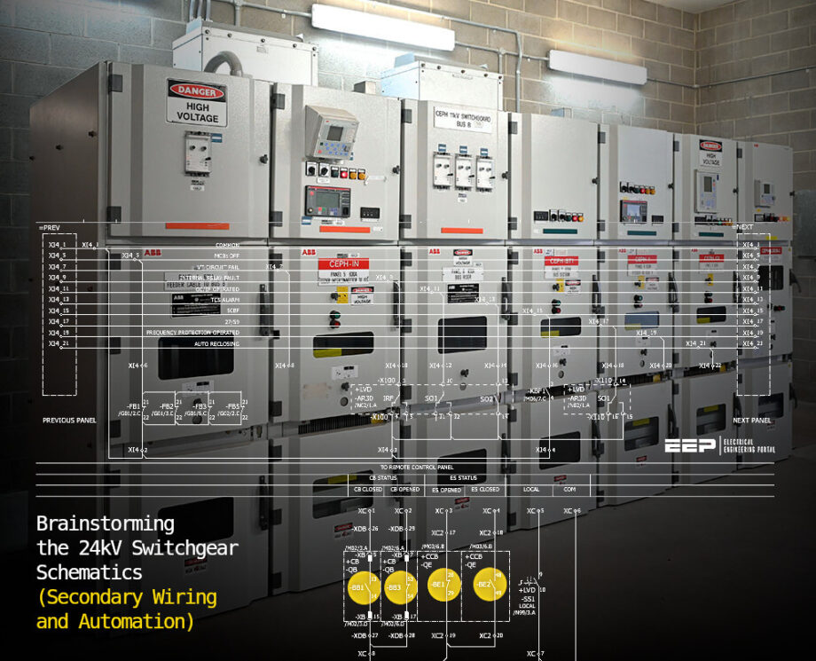 Brainstorming the 24kV Switchgear Schematics (Secondary Wiring and Automation)