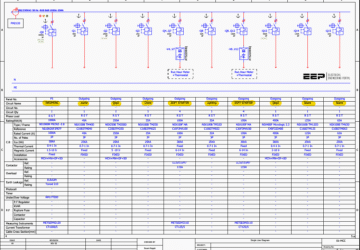 In-depth Schematics Analysis of the 1000A Low Voltage Motor Control Center (MCC)